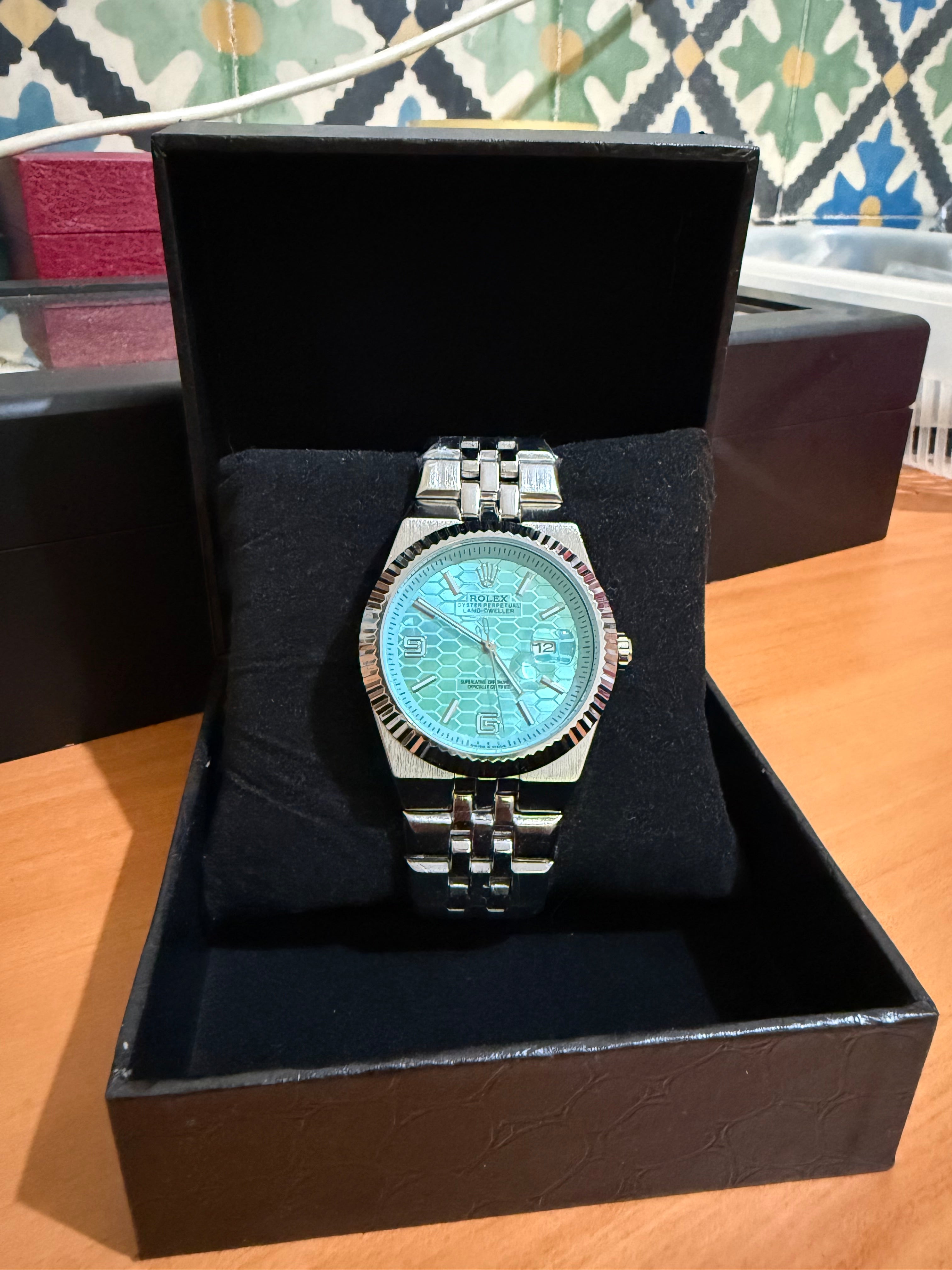 ROLEX LAND DWELLER MOURI AUTOMATIQUE AVEC PACKAGING