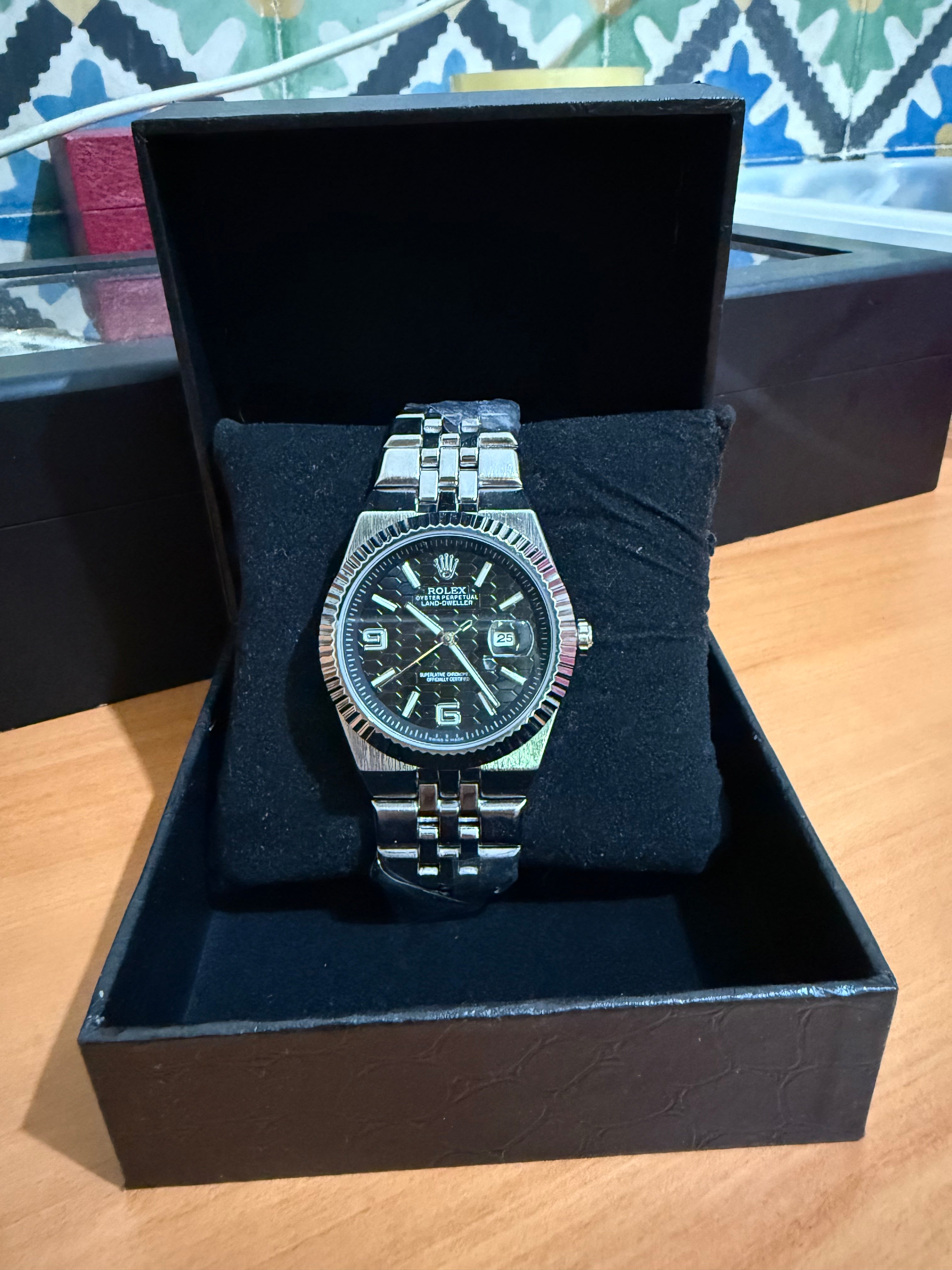 ROLEX LAND DWELLER MOURI AUTOMATIQUE AVEC PACKAGING
